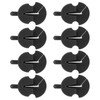 8Pcs Violin Mute Adjustable Rubber Silencer Single Hole Practice Parts