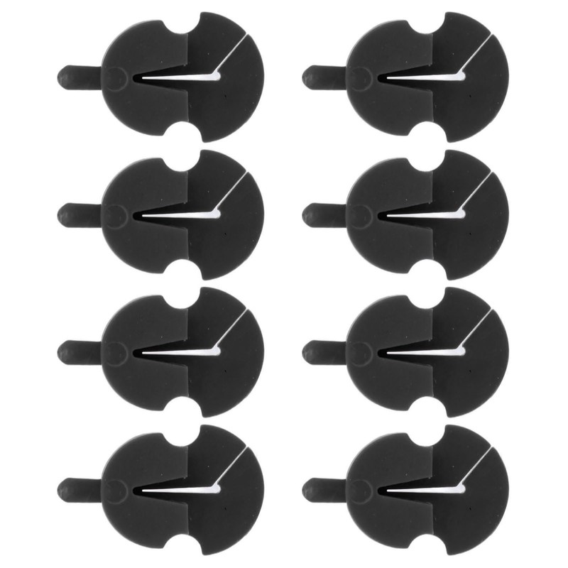 8Pcs Violin Mute Adjustable Rubber Silencer Single Hole Practice Parts
