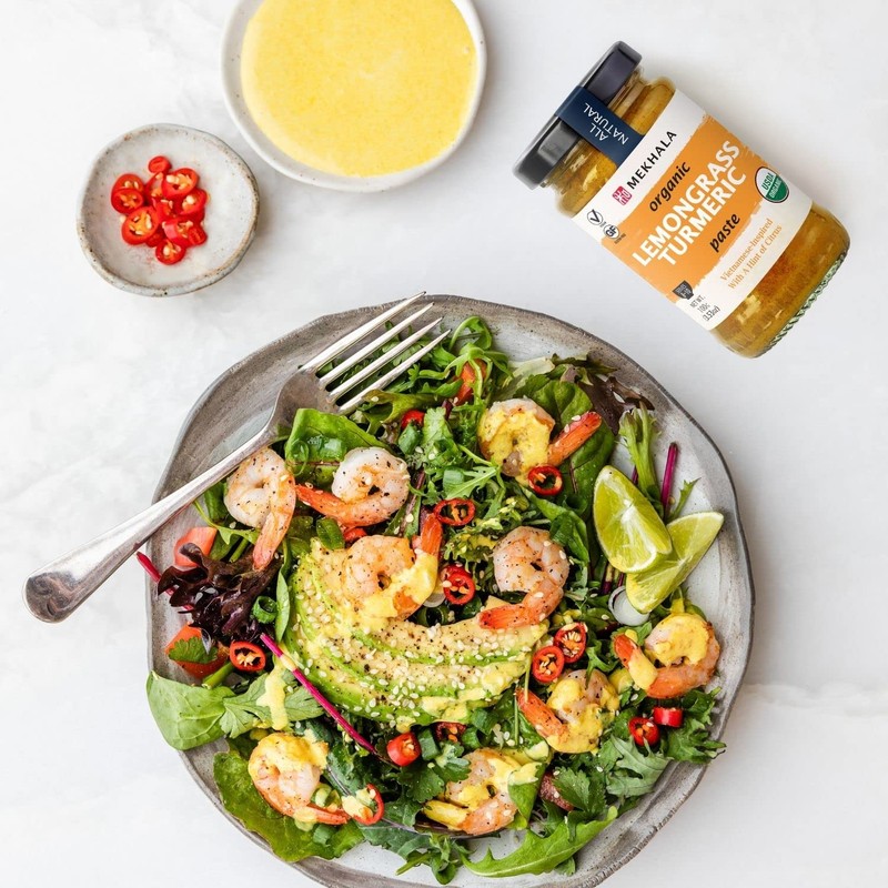 Mekhala Organic Lemongrass Turmeric Asian Cooking Paste. VEGAN. GLUTEN-FREE. NO