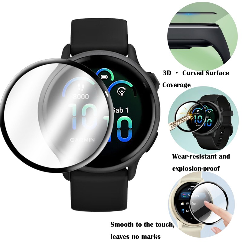 3 Pack Fit for Garmin forerunner 170/170 Music Screen Protector,
