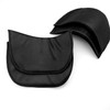 YEQIN Covered Set-in Shoulder Pads (2 Pair of Black)