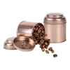 berjalan Pack of 6 Mini Tea Canisters with Airtight Lids,