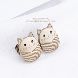 ZLYM 6 Natural Style Pant Waist Tightener, Decorative Clothing, Adjustable Metal Waist Buckle Set, No Sewing and No Tools Instant, Reusable Pants Button Tightener for Jeans Skirts Aecoration