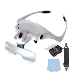 Velamp LED Glasses with Magnifying Glass 5 Dioptres Interchangeable