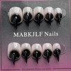Luxury Press on Nails Short Stiletto Handmade Cat Claw Unique