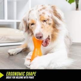 Hyper Pet Hyper-Bonz Turkey Scented Drumstick Crunch Bone, Interactive Dog Toy, 6.0" inches in Length, for All Breed Sizes