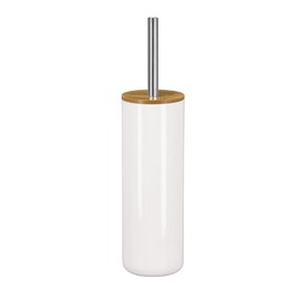 Kleine Wolke Toilet brush holder "Timber", White