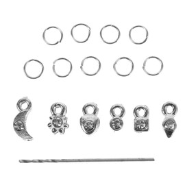 Healeved 4sets Nail Art Charms Elegant Dangle Nail Ornaments for Manicure Designs for Home and