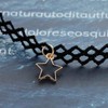Olbye Elastic Choker Star Necklace Black Tattoo Choker Necklaces for