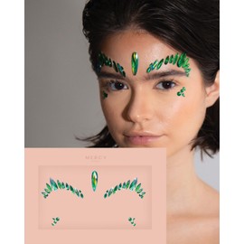 Poison Ivy Face Jewels ? Mercy London Poison Ivy Costume Accessories Face Gems Jewels All In One Festival Headpiece Stick On