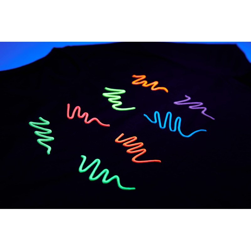 Smiffys Moon Glow - Glow in the Dark 3D Fabric