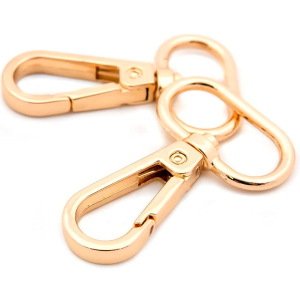 Goyunwell Swivel Lobster Claw Clasp 1 inch Oval Ring Gold