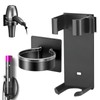 2pcs Blow Dryer Holder Wall Mounted and Curling Iron Holder,