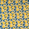 Couleur Nature Round Tablecloth, Lemon Tree, Yellow Blue, 70 Inches