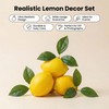 10Pcs Artificial Lemons with Leaves Lifelike Simulation Lemons Realistic Fake