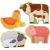 Petit Collage Beginner Puzzle Farm Babies