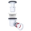 SPARES2GO Shower Trap for 90mm Tray Plug Hole 1.5" Drain