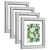 DEKWINN,8x10 Picture Frame Set of 4 with Real Glass for