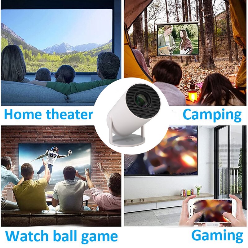 Mini Smart Projector for Android 11.0 HD 4K 2.4 5G