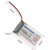 MakerHawk 3.7V 1100mAh LiPo Battery 102540 Rechargeable 1S Lithium Polymer