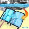 8 Set Packing Cubes for Travel Luggage Packing Bags Reusable