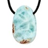 Lebensquelle Plus Larimar Drop Pendant with Inclusion, Drilled Tumbled Stone