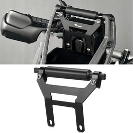 QJY-Motor Part-Store TENERE 700 Navigationshalterung Motorrad Telefon GPS Halter Für Tenere 700 Rally T7 T700 2020 2021 022 2023 2024 - Schwawrz