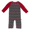 KicKee Pants Little Boys Print Long Sleeve Raglan Romper -