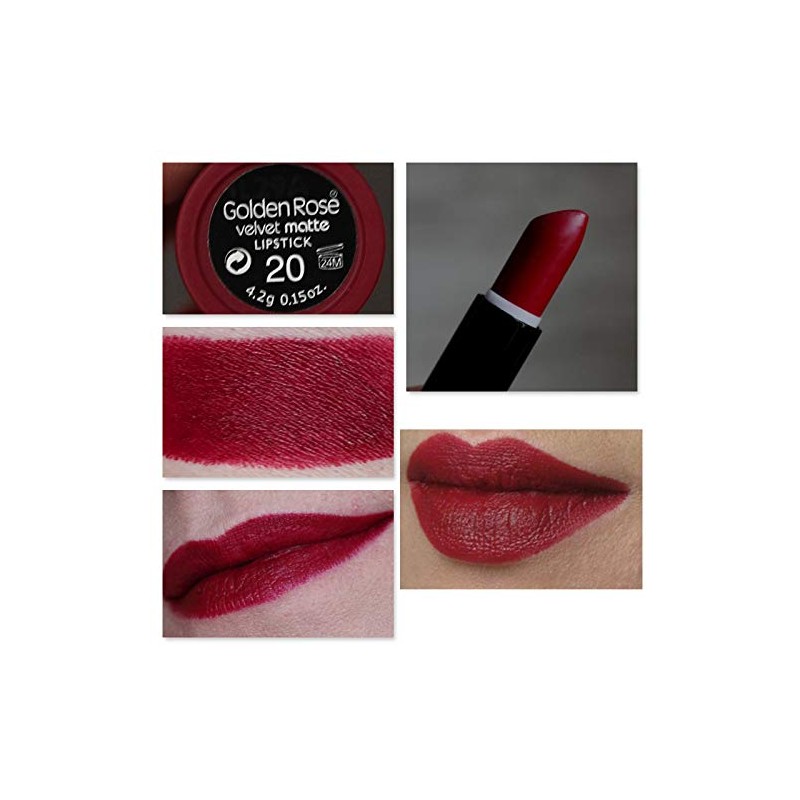 Golden Rose Velvet Matte Lipstick - 20 - Well Read