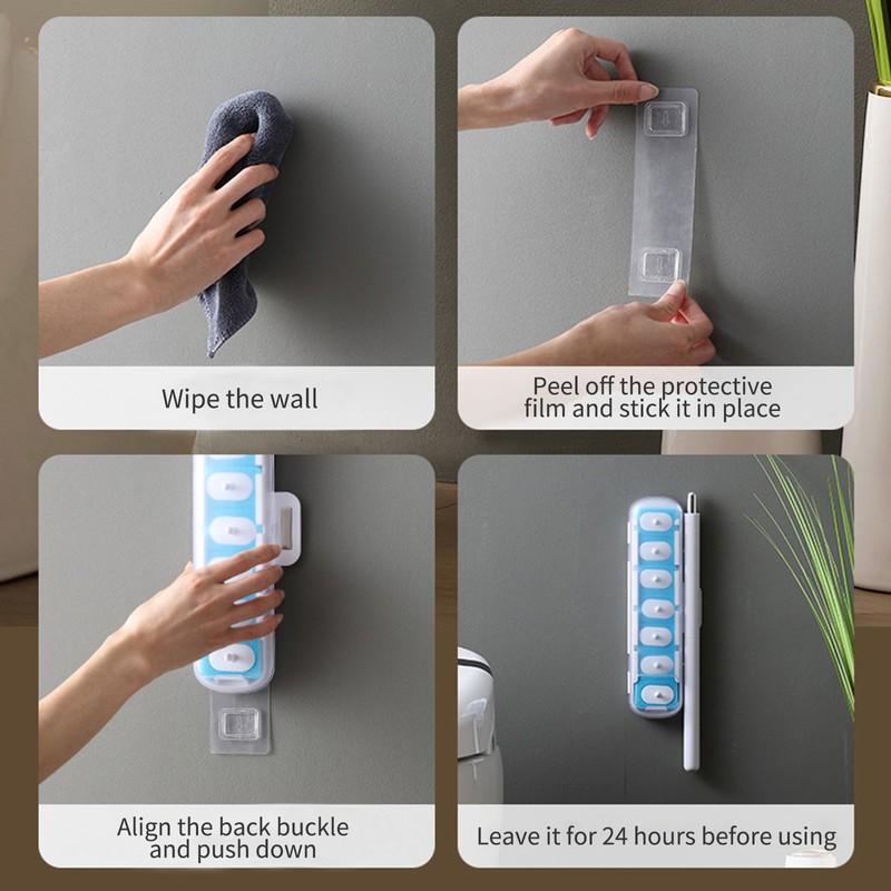 Disposable Toilet Cleaning Brush with 7PCS Refills for Toilet Bowl