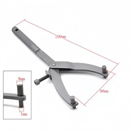 YONGDING Universal Holder, Drive Face Holder, Pulley Removal Tool, Pulley Removal Tool, Y-Shaped, Pliers for Bike Maintenance, Bike Maintenance, Detachment Tool, Universal Use, Adjustable, Pin Spacing