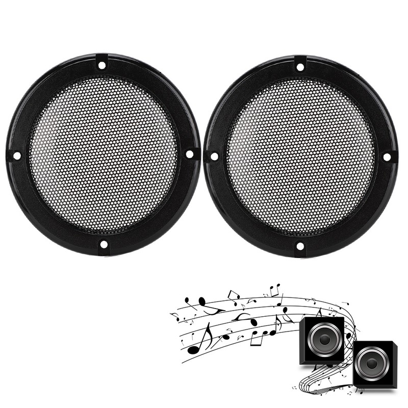 2 pcs 6.5 inch Audio Speaker Cover Decorative Circle Protective
