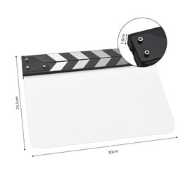 Acrylic Clapperboard Film Clapboard Movie Director's Slate Cut Action Scene Clapper Board Film Slate Dry Erase