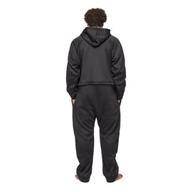 Forever Lazy Heavyweight Adult Onesie - Kick Back Black - M