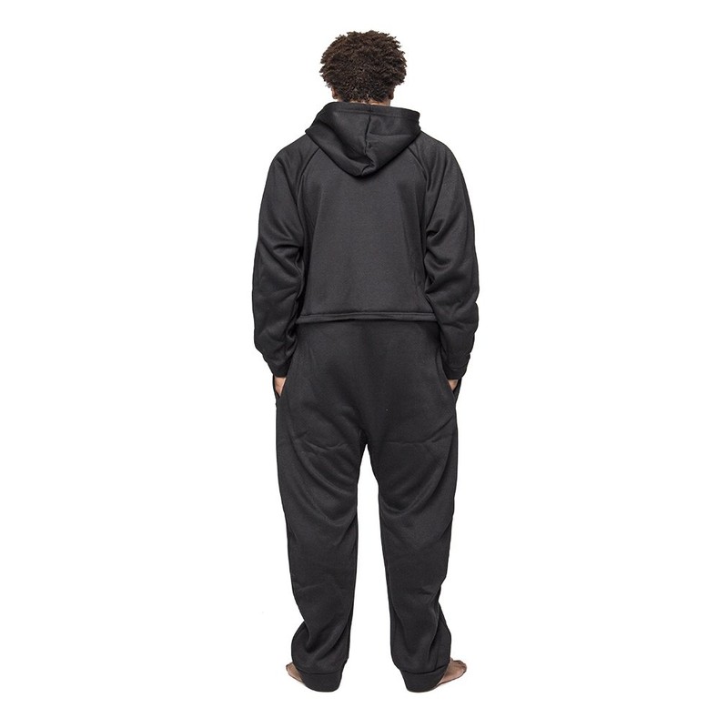 Forever Lazy Heavyweight Adult Onesie - Kick Back Black -