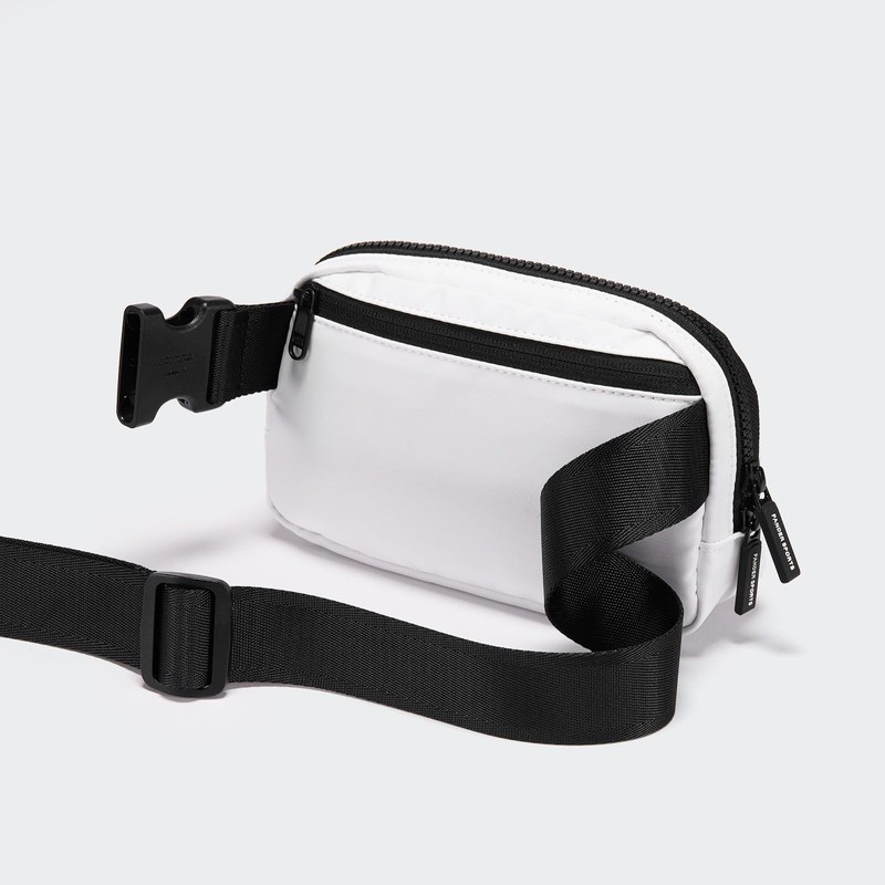 Pander Double Zipper Fanny Pack Nylon Everywhere Belt Bag, Fashion