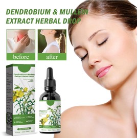 Powerful Lung Cleanse,Clear Lung Drops,Herbal Lung Care Essence,Natural Herbal Lung Cleanse Essence,Clear Breath Dendrobium & Mullein Extract Drops,Dendrobium Mullein Extract for Lung Care