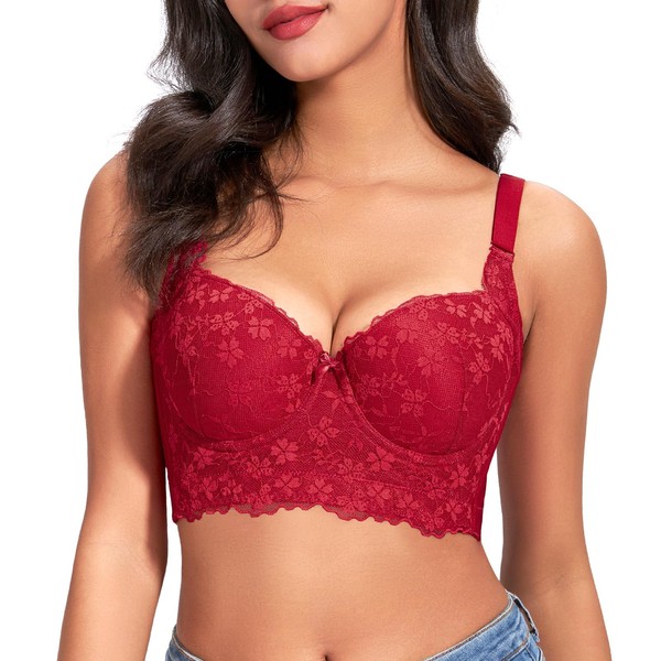FallSweet Push Up Bras for Women Corset Top Bustier Padded