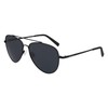 NAUTICA Men's N101SP Polarized Pilot Sunglasses, Matte Black, One Size