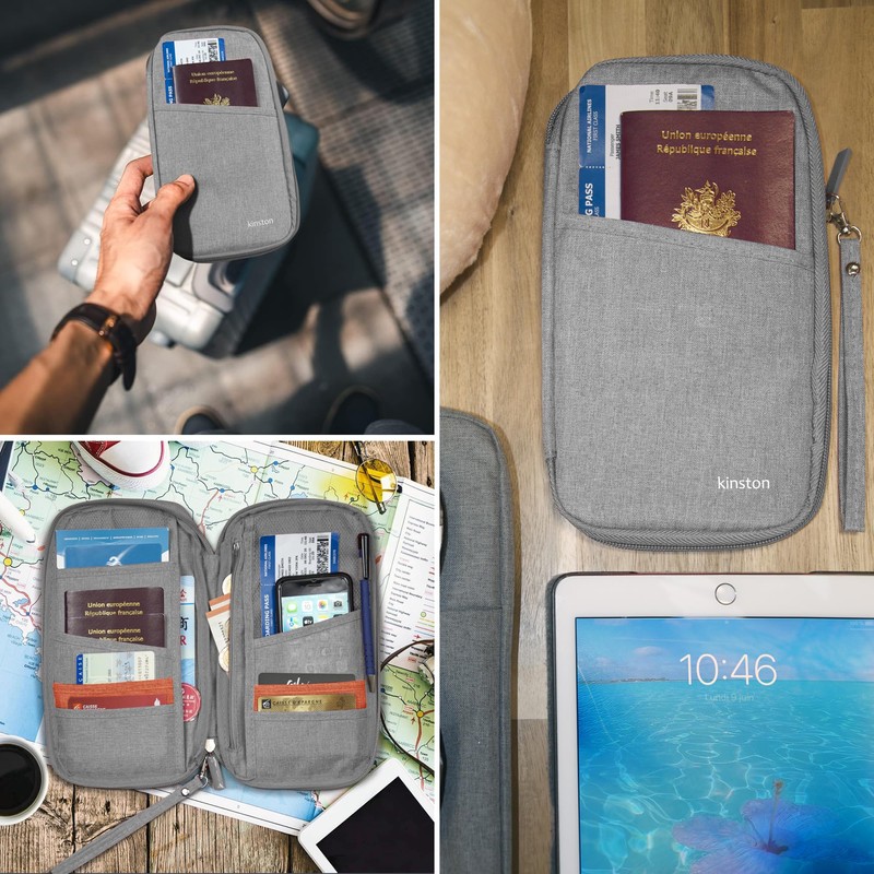 KINSTON Family Travel Wallet - Passport Organizer - Passport /