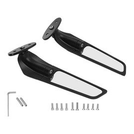 SOULONG Motorcycle Wing Mirrors 1 Pair Aluminum Rotating Side Mirrors Motorcycle Wind Wing for SUZUKI 1999-2021 GSXR 600 2001-2019