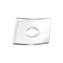 Clear 3/4" O.D. Square Washer Pack of 10