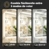 Espejo Rectangular de Baño con Luz LED Táctil, 3 Tonos