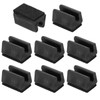 PATIKIL 8 Pcs Rectangular Chair Leg Covers with Felt Pads