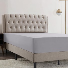 Empyrean Queen Fitted Sheet - Deep Pocket, 14-16 Inch Ultra Soft Microfiber, Wrinkle & Fade Resistant, Shrinkproof, Hotel Quality, Durable & Breathable, Perfect for Queen Beds, Grey Lavender