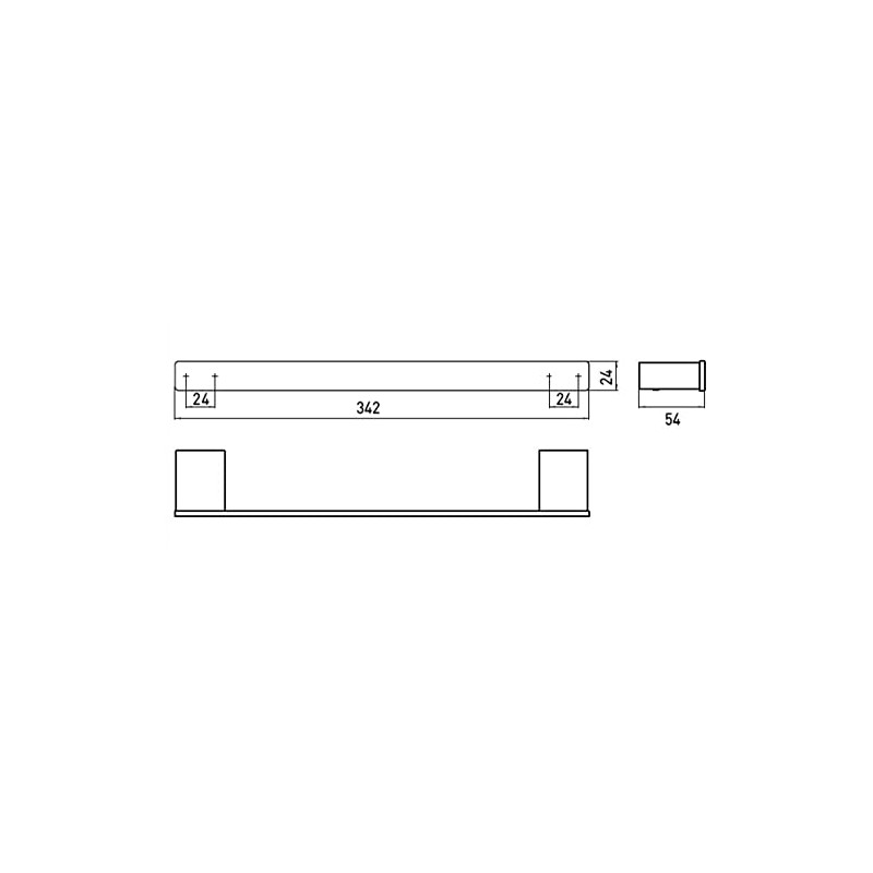 Emco Liaison 57000130 Bath Handle 345 mm Chrome