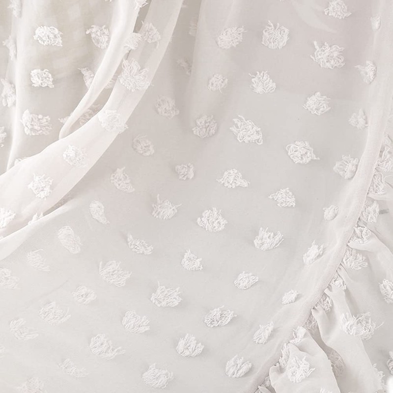 Wonder Space Elegant Kids Bed Canopy - Lace Chiffon Netting