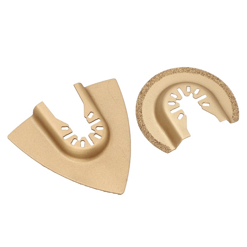 10Pcs Oscillating Saw Blade Triangle Semicircular High Carbon Steel Multitool