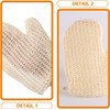 Guantes exfoliantes de baño de sisal natural – 2 piezas