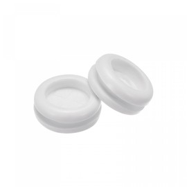 sourcing map Rubber Grommet Mount Dia 16mm Round Double-Sided for Wire Protection White Pack of 20